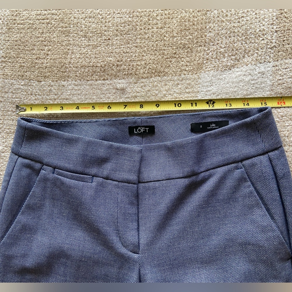 Ann Taylor LOFT ‘julie’ Light Blue Ankle-Length Slacks - Size 2 - Picture 6 of 8